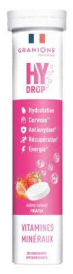 Granions Hy Drop Vitamines Minéraux 20 Comprimés Effervescents - Goût : Fraise