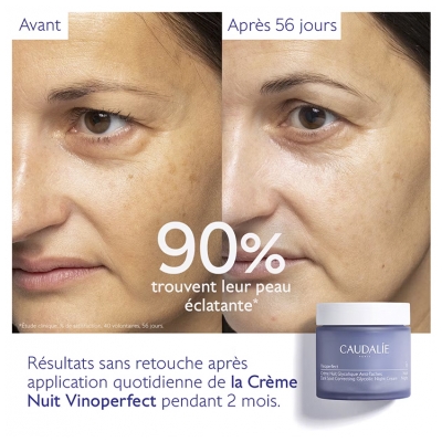Caudalie Vinoperfect Crème Nuit Glycolique Anti-Taches Recharge 50 ml
