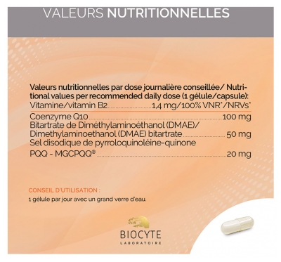 Biocyte Longevity PQQ Forte 30 Gélules