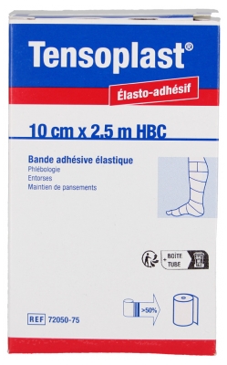 Essity Tensoplast Elastingas lipnusis raištis 10 cm x 2.5 m HBC Odos spalva