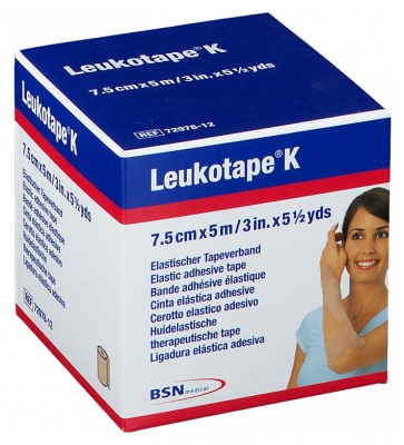 Essity Leukotape K Bande Adhésive Élastique 7.5 cm x 5 m