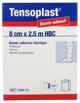 Essity Tensoplast Bande Adhésive Elastique 8 cm x 2.5 m HBC Chair