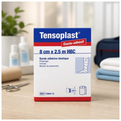 Essity Tensoplast Nastro Adesivo Elastico 8 cm x 2,5 m HBC Chair
