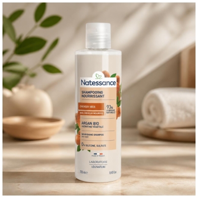 Șampon Nutritiv Argan & Keratină Vegetală Natessance 250 ml