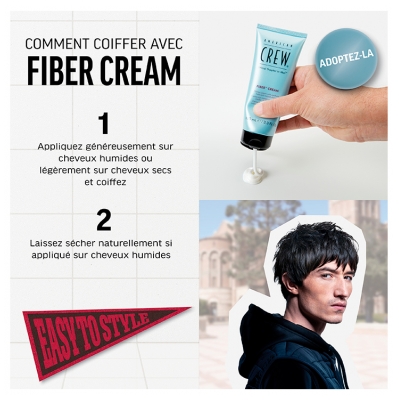 American Crew Fiber Crème de Coiffage Fixation Moyenne 100 ml