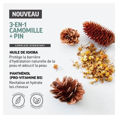American Crew 3en1 Camomille + Pin Hydratant Relaxant 250 ml
