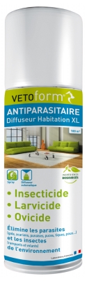Vetoform Antiparasitaire Diffuseur Habitation XL 100 m2 250 ml