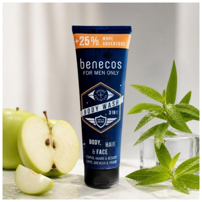 Benecos Gel de Ducha 3en1 Ecológico Sólo Para Hombres 250 ml
