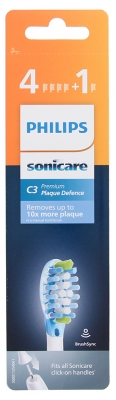 Philips Sonicare C3 Premium Plaque Defence HX9045/17 5 Têtes de Brosse