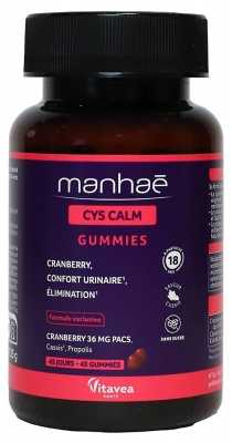 Vitavea Manhaé Cys Calm Cranberry 45 Gummies
