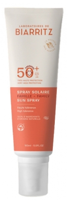 Laboratoires de Biarritz Spray Solaire Visage et Corps SPF50+ Bio 150 ml