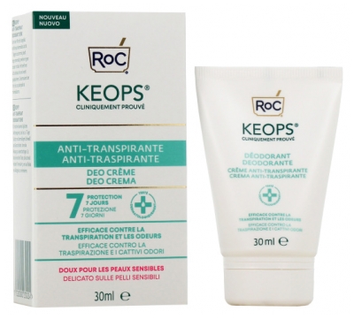RoC Keops Desodorizante Creme Antitranspirante 30 ml