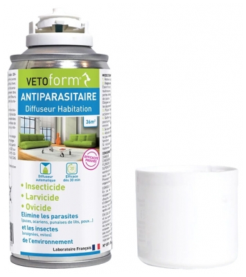 Vetoform Antiparasitní Difuzér pro domácnost 36 m2 150 ml