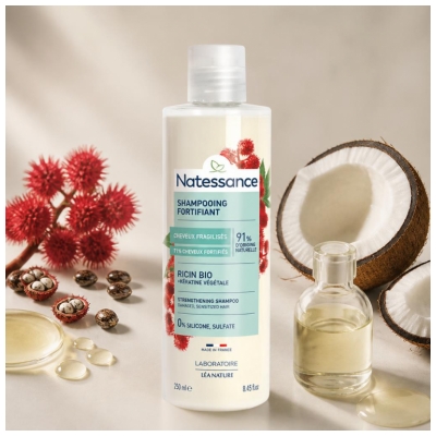 Natessance Champú Reparador Fortificante de Ricino 250 ml