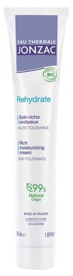 Jonzac REhydrate Turtingas Svelnus Ekologiškas Kremas 50 ml