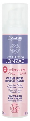 Água Termal Jonzac Sublimactive Pele Madura Creme Rosa Revitalizante Bio 40 ml