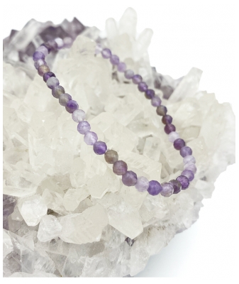 Natura Square Amethyst Facetten Armband