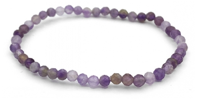 Natura Square Amethyst Facetten Armband