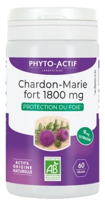 Phyto-Actif Chardon Marie Fort 1800 mg Bio 60 Gélules