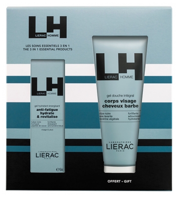 Lierac Homme Energetický hydratační gel 50 ml + Celotělový sprchový gel 200 ml Zdarma