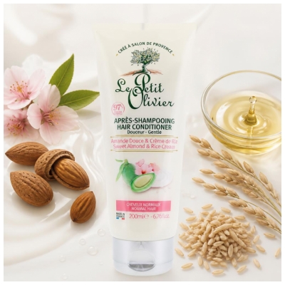 Balsam Le Petit Olivier Catifea Migdale Dulci & Cremă de Orez 200 ml