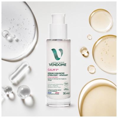 Laboratoires Vendôme Calm V+ Raminantis Drėkinamasis Koncentruotas Serumas 30 ml