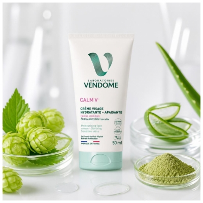 Laboratoires Vendôme Calm V+ Drėkinamasis Raminamasis Veido Kremas 50 ml