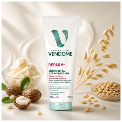 Laboratoires Vendôme Repar V+ Crème Ultra-Hydratante 48h 250 ml