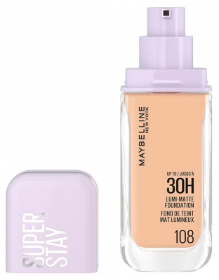 Maybelline New York Superstay 30H Fond de Teint Mat Lumineux 35 ml - Teinte : 108