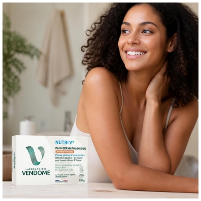Laboratoires Vendôme Nutri V+ Pain Dermatologique Huile d'Abricot 100 g