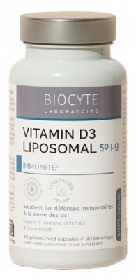 Biocyte D3 vitamīns Liposomāls 50 µg 90 Kapsulas