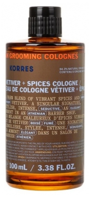 Korres Athenian Grooming Eau de Cologne Vétiver + Épices 100 ml