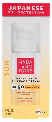 Protetor Solar Facial Hidratante Resistente à Água Hada Labo Tokyo Sun FPS50 50 ml
