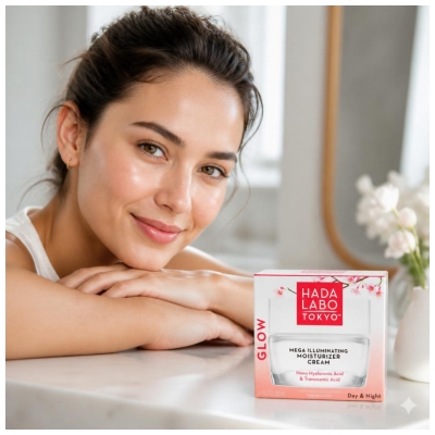 Hada Labo Tokyo Glow Hydratační krém proti pigmentovým skvrnám Den a Noc 50 ml
