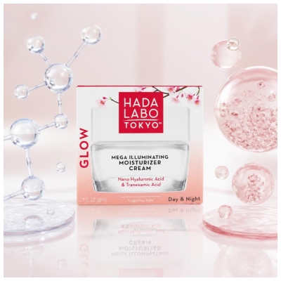 Hada Labo Tokyo Glow Hydratační krém proti pigmentovým skvrnám Den a Noc 50 ml
