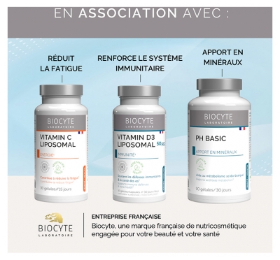 Biocyte Longevity Cal/Mag/Zinc Liposomal 60 Gélules