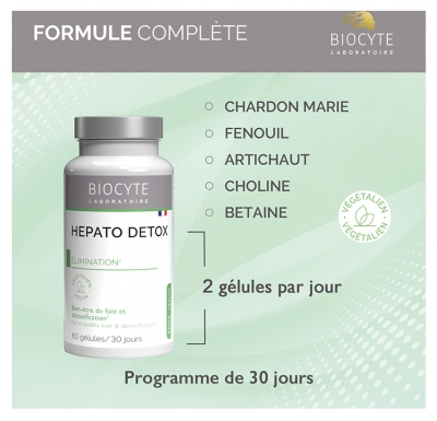 Biocyte Longevity Hepato Detox 60 Gélules