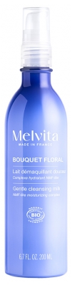 Leite Desmaquilhante Suavidade Bio Bouquet Floral Melvita 200 ml