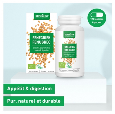 Purasana Fenugrec Bio 120 Gélules