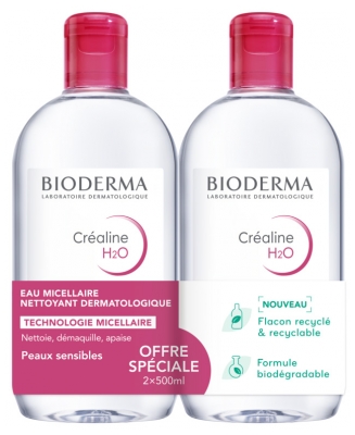 Bioderma Créaline H2O Original Micellar Water 2 x 500ml