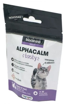 Biocanina Alphacalm Smakelijke Katten - NAC - Zeer Kleine Honden 30 Hapklare Hapjes
