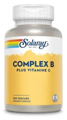 Solaray Complejo B Plus Vitamina C 100 VegCaps