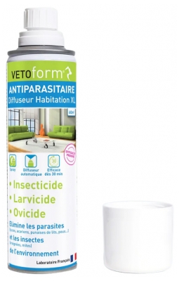 Vetoform Antiparasitaire Diffuseur Habitation XL 60 m2 250 ml