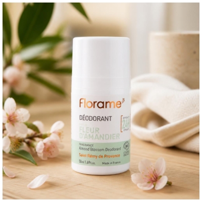 Florame ekologiškas migdolų žiedų 24 valandų dezodorantas 50 ml
