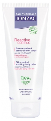 Termalna voda Jonzac REactive Control Pomirjajoč balzam Dermo-Udobje Telo Bio 200 ml