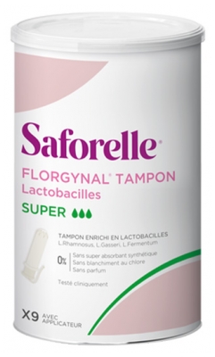 Saforelle Florgynal Probiotische Tampons mit Kompakt-Applikator 9 Super