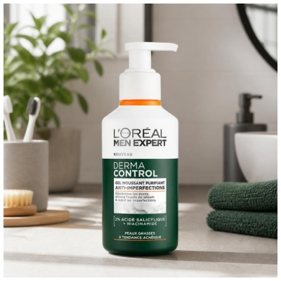 L'Oréal Paris Men Expert Derma Control Reinigender Schaumfestiger Anti-Imperfektionen 260 ml