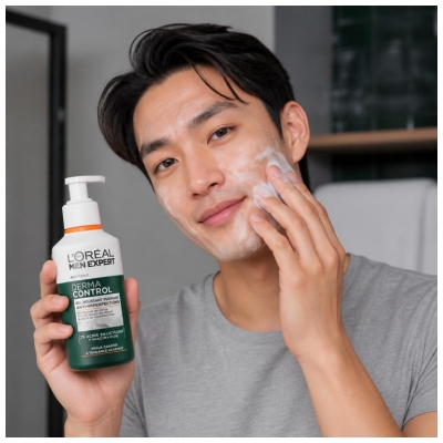 L'Oréal Paris Men Expert Derma Control Reinigender Schaumfestiger Anti-Imperfektionen 260 ml