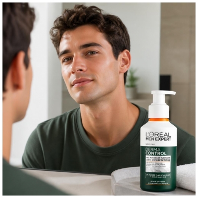 L'Oréal Paris Men Expert Derma Control Reinigender Schaumfestiger Anti-Imperfektionen 260 ml
