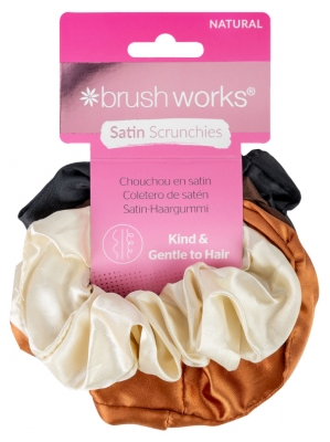 Brushworks 4 Saténové scrunchies